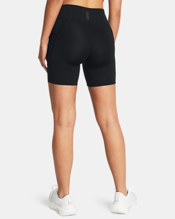 Shorts de 15 cm (6 in) UA Launch Tight para mujer, Black, pdpMainDesktop image number 1